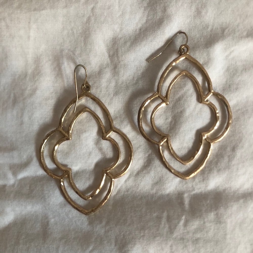 FREE WITH PURCHASE :) Gold Cut Out Earrings
